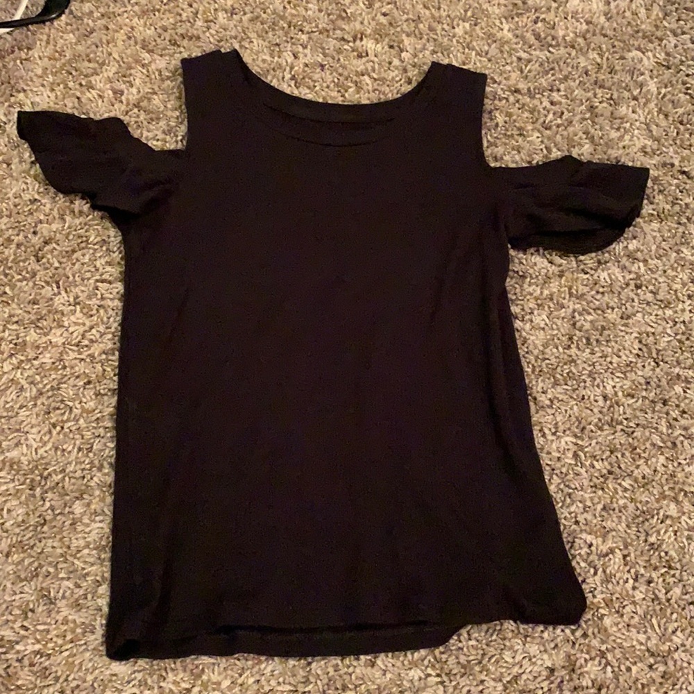 American eagle black off the shoulder tank